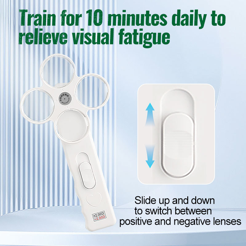 Vision Therapy Training Kit for Children Eye Correction Tool with Semi Automatic Mirror Flipper 15 Visual Acuity Cards Occlusion Patch Pointer Stick Stand Eyeglass Cloth Scientific Eye Exercise Set