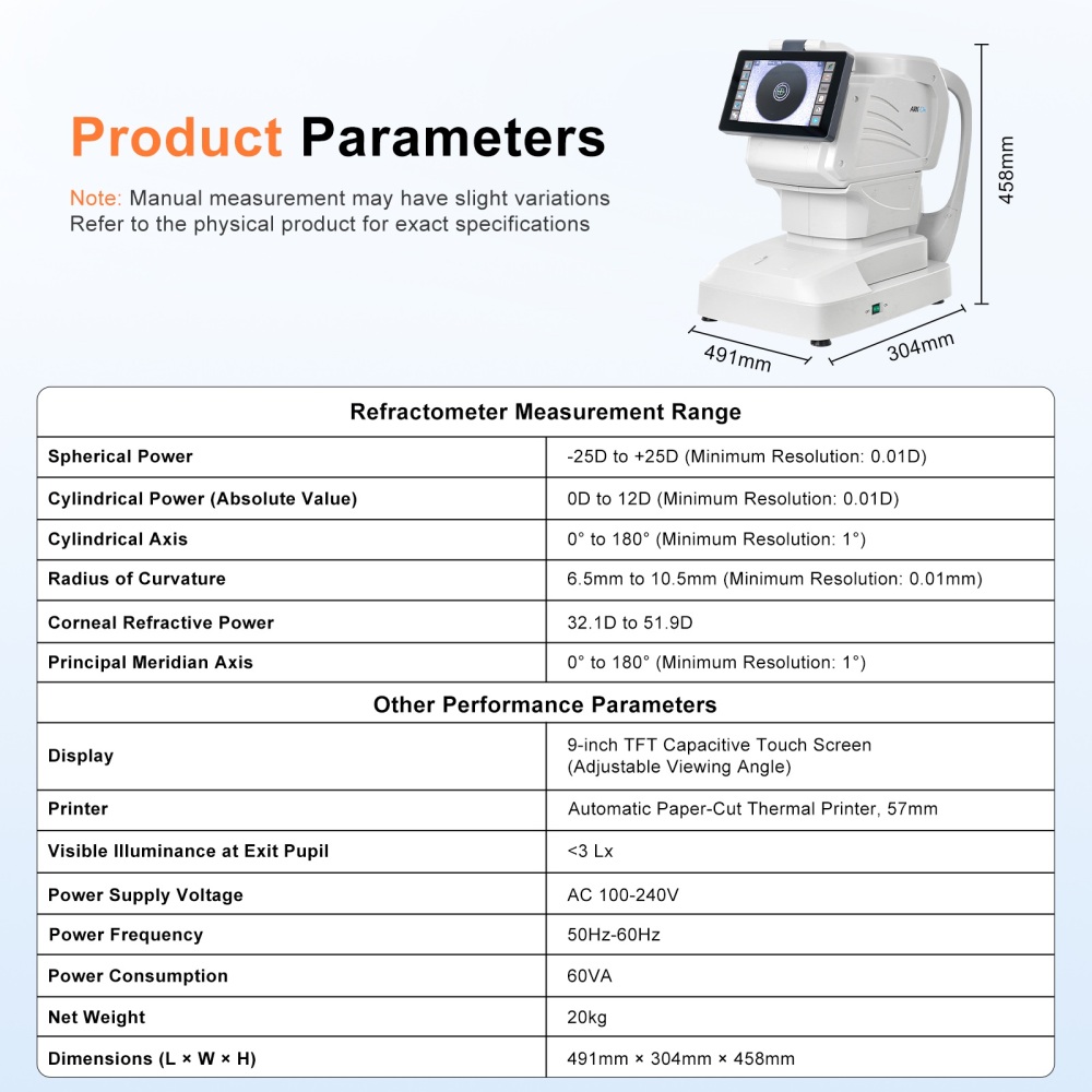 ARK-Dx Auto Refractometer with Keratometer