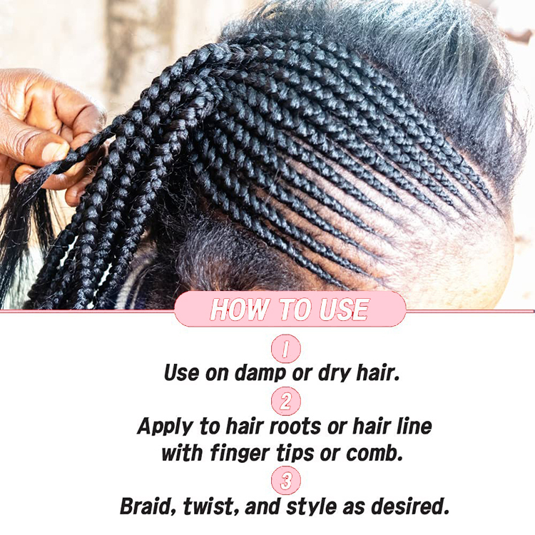 Braiding Gel Edges Extreme Hold Locks Twist Cornrow Braid Gel,oalen cosmetics