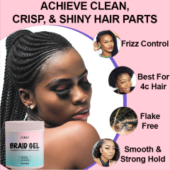 Braiding Gel Edges Extreme Hold Locks Twist Cornrow Braid Gel,oalen cosmetics