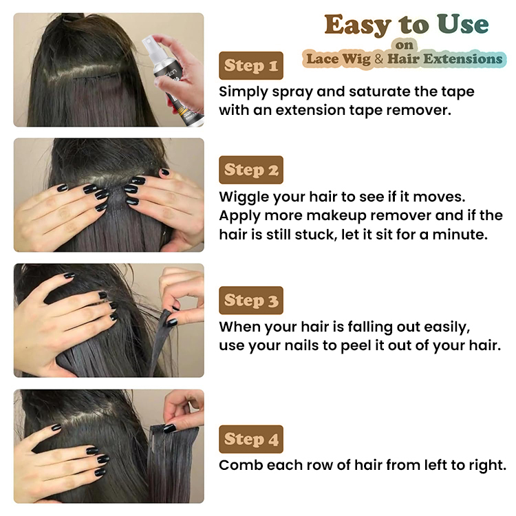 Non Greasy Lace Wig Remover,oalen cosmetics