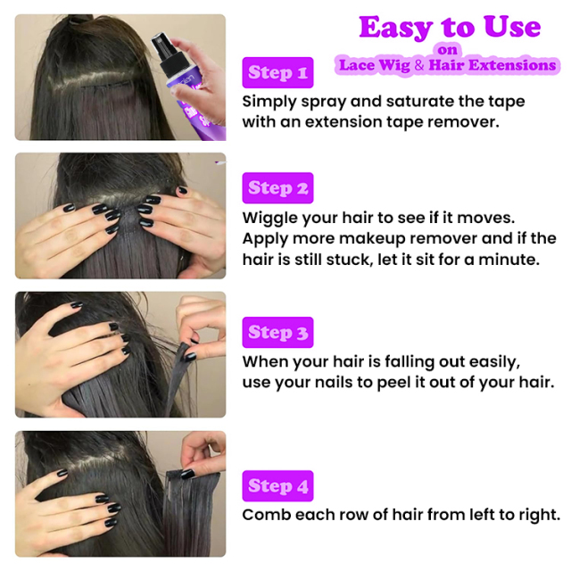 Wig Remover Hair Spray,oalen cosmetics