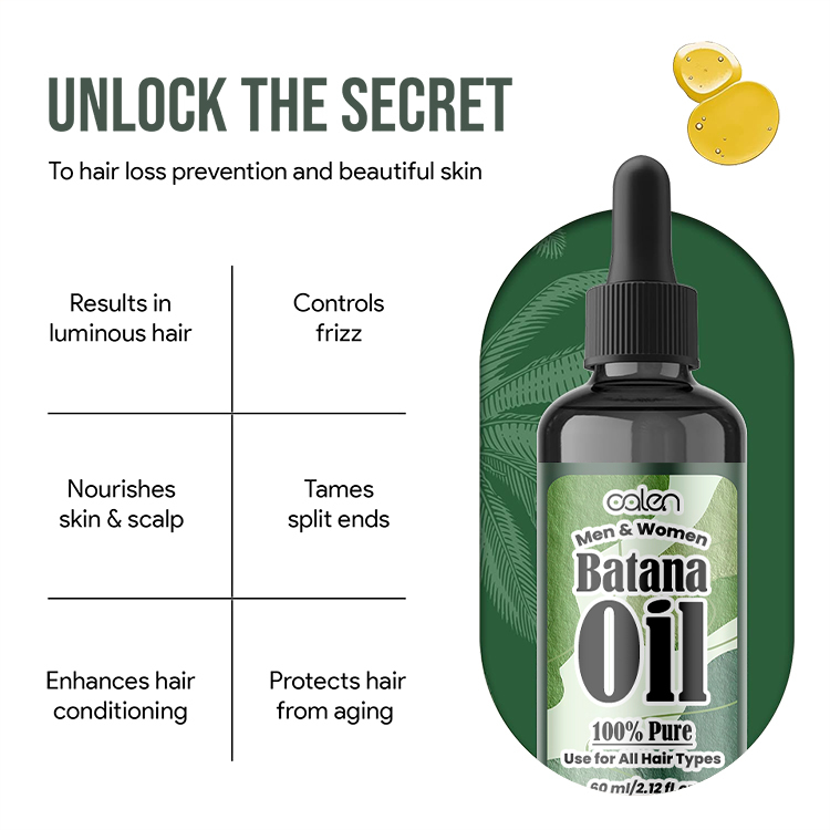 Natural 60ML Batana Oil,oalen cosmetics