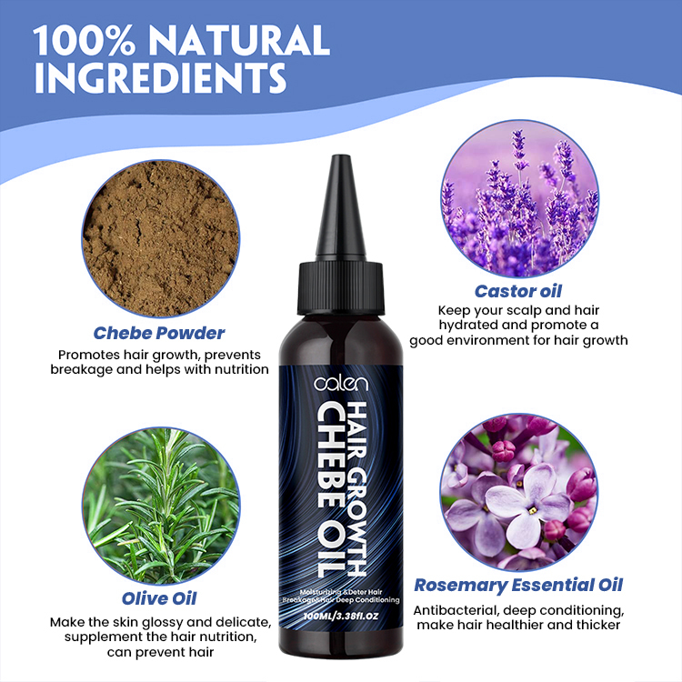 Reduces Hair Loss 100ML Hair Growth Oil Chebe,oalen cosmetics