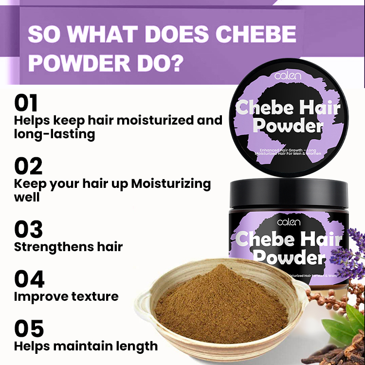 Anti Loss Treatment Keep Crimp hair Chebe Powder,oalen cosmetics