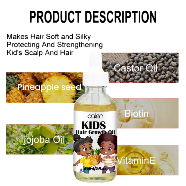 Organic Pineapple 60ML Hair Growth Oil,oalen cosmetics