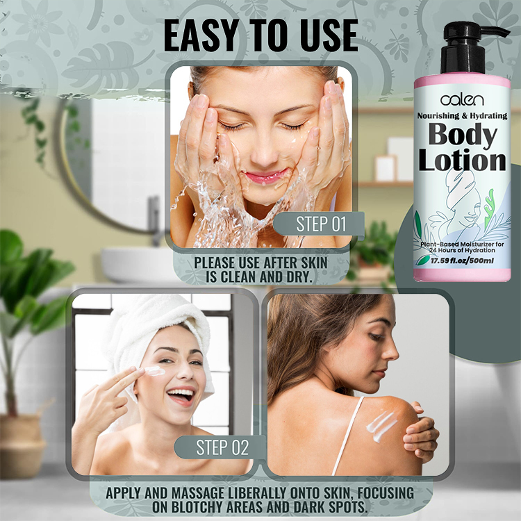 500ML Moisturizing Lotion Body,oalen cosmetics
