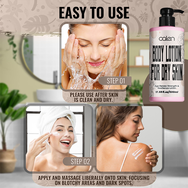 500ML lady Body lotion,oalen cosmetics