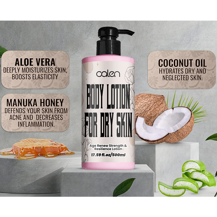 500ML lady Body lotion,oalen cosmetics