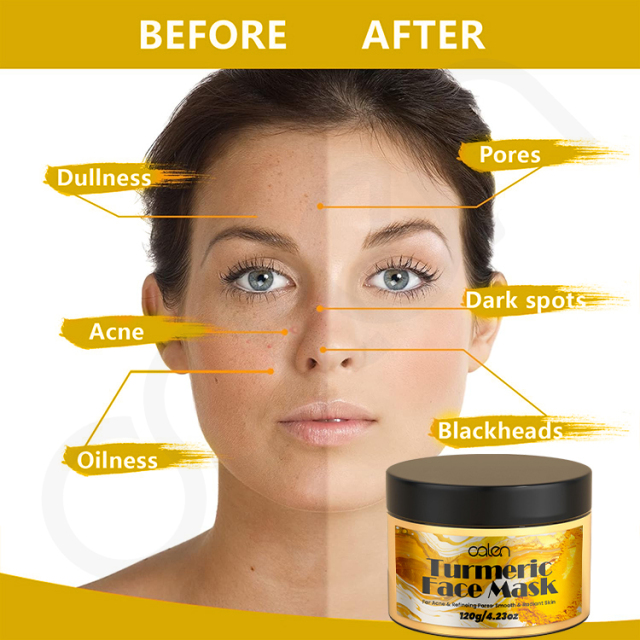 Anti Wrinkle Turmeric Face Scrub Mask,oalen cosmetics