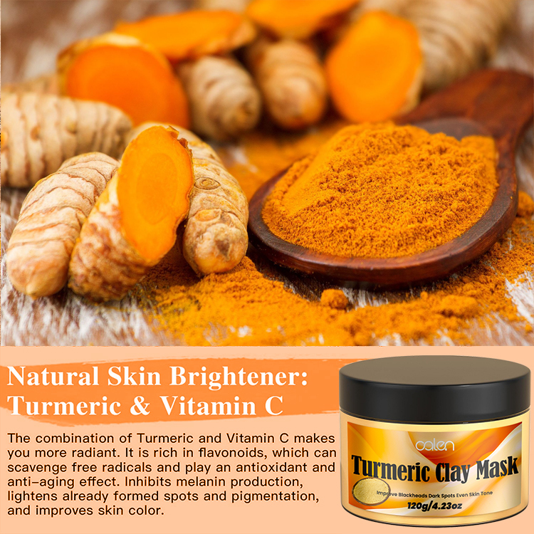 Organic Turmeric Clay Mask,oalen cosmetics