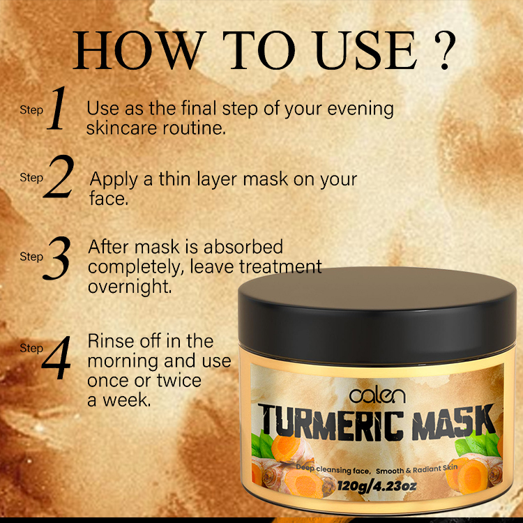 Anti Wrinkle 120G Turmeric Face Mask,oalen cosmetics