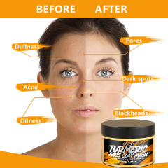 120G Turmeric Face Clay Mask,oalen cosmetics