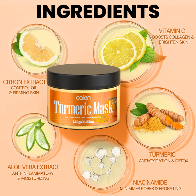 Turmeric Face Soap 120G Turmeric Mask,oalen cosmetics