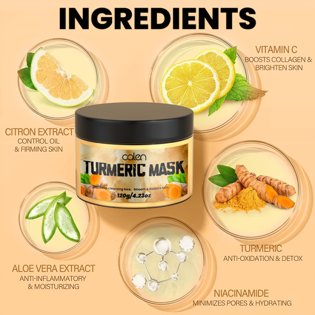 Anti Wrinkle 120G Turmeric Face Mask,oalen cosmetics
