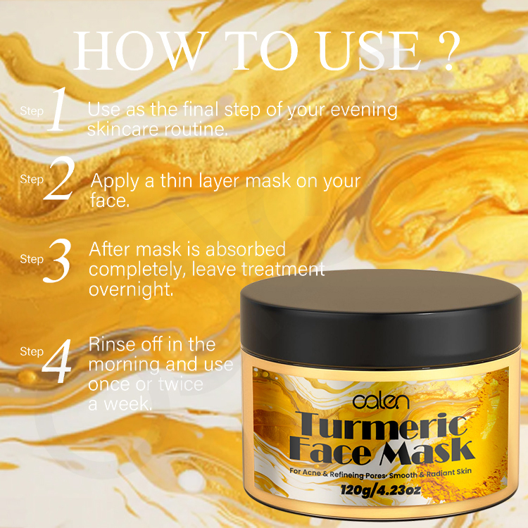 Anti Wrinkle Turmeric Face Scrub Mask,oalen cosmetics