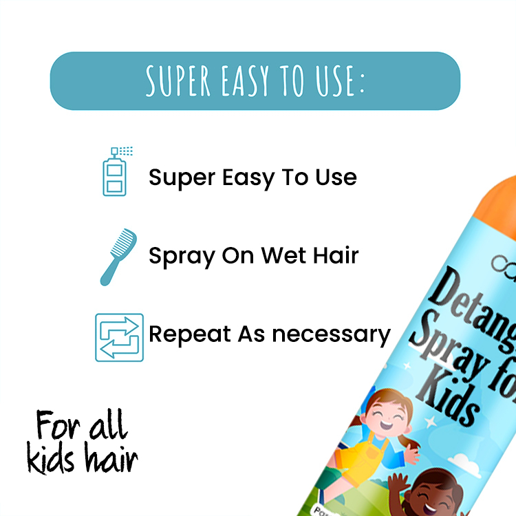 Moisturizing Kids Hair Detangler Spray,oalen cosmetics