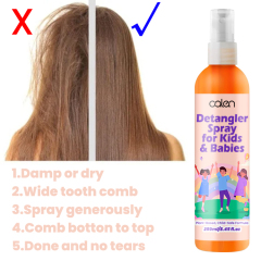 Kids Mist Spray Detangler,oalen cosmetics