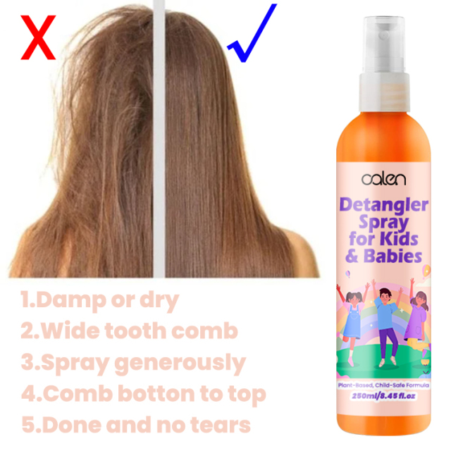 Kids Mist Spray Detangler,oalen cosmetics