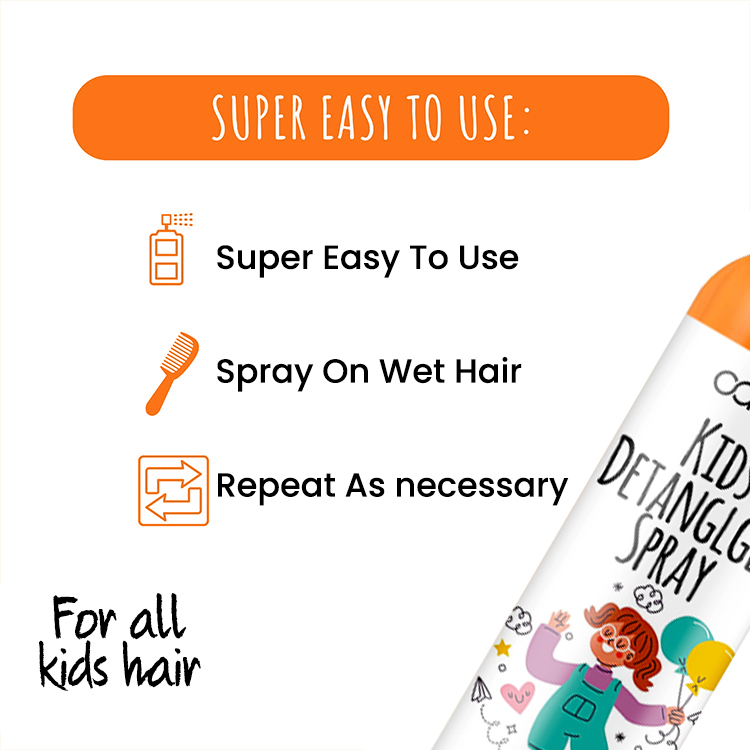 250ML Curly Hair Kids Detanglger Spray,oalen cosmetics