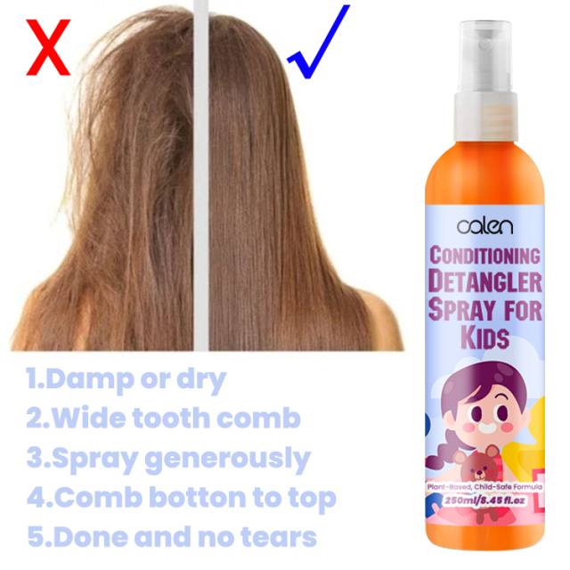 Anti-Frizz Conditioning Detangler For Kids,oalen cosmetics