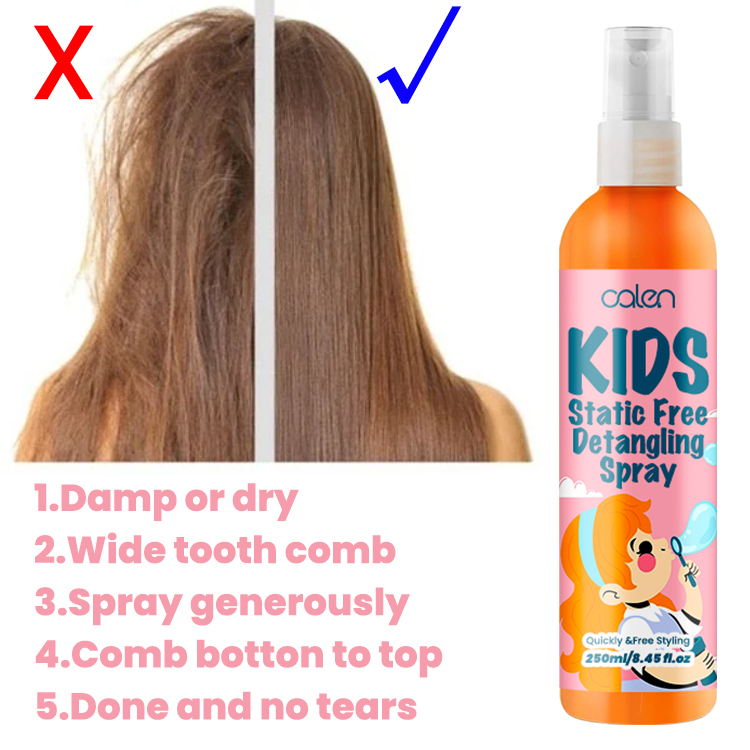 Anti-Frizz Children Hair Spray,oalen cosmetics