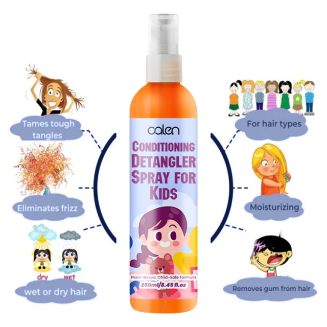 Anti-Frizz Conditioning Detangler For Kids,oalen cosmetics
