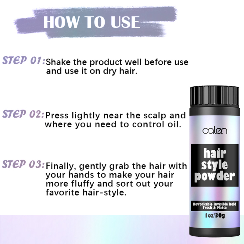 30g Hair finishing powder,oalen cosmetics
