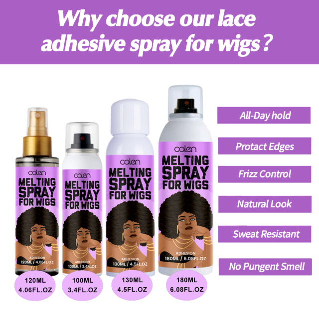 Oalen Customized Effectively Protecting Edges Holding Spray Lace Melting Spray For Wig,oalen cosmetics