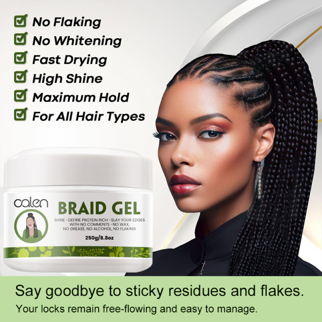 Oalen Extreme Hold Smooths Tames Frizz Braid Gel,oalen cosmetics