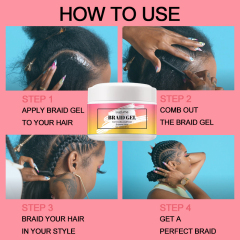 Oalen Miracle Extra Hold Shining Loc Twist Braid Gel,MY SHOP