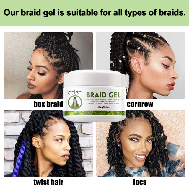 Oalen Extreme Hold Smooths Tames Frizz Braid Gel,oalen cosmetics