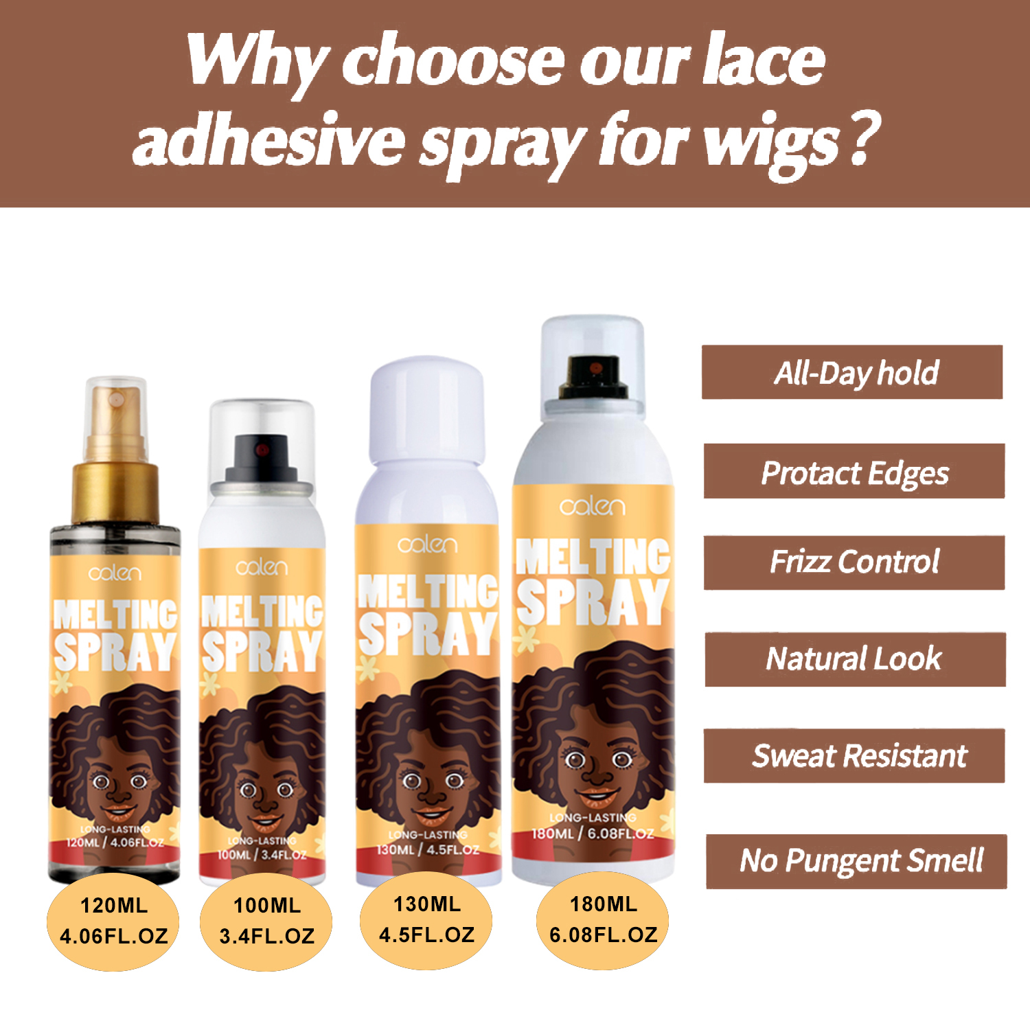 Luxfume Customs Logo Superior Hold Sweat Resistant Glue Melt Styling Spray,MY SHOP