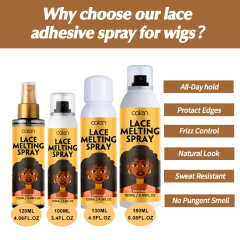 Luxfume Private Label Fast Dry Lace Glue Extreme Hold Lace Melt Spray,oalen cosmetics