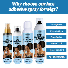 Oalen 180ML Protect Edge Hairline Appear Natural Lace Securing Melt Spray,MY SHOP