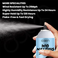 Oalen 180ML Protect Edge Hairline Appear Natural Lace Securing Melt Spray,MY SHOP