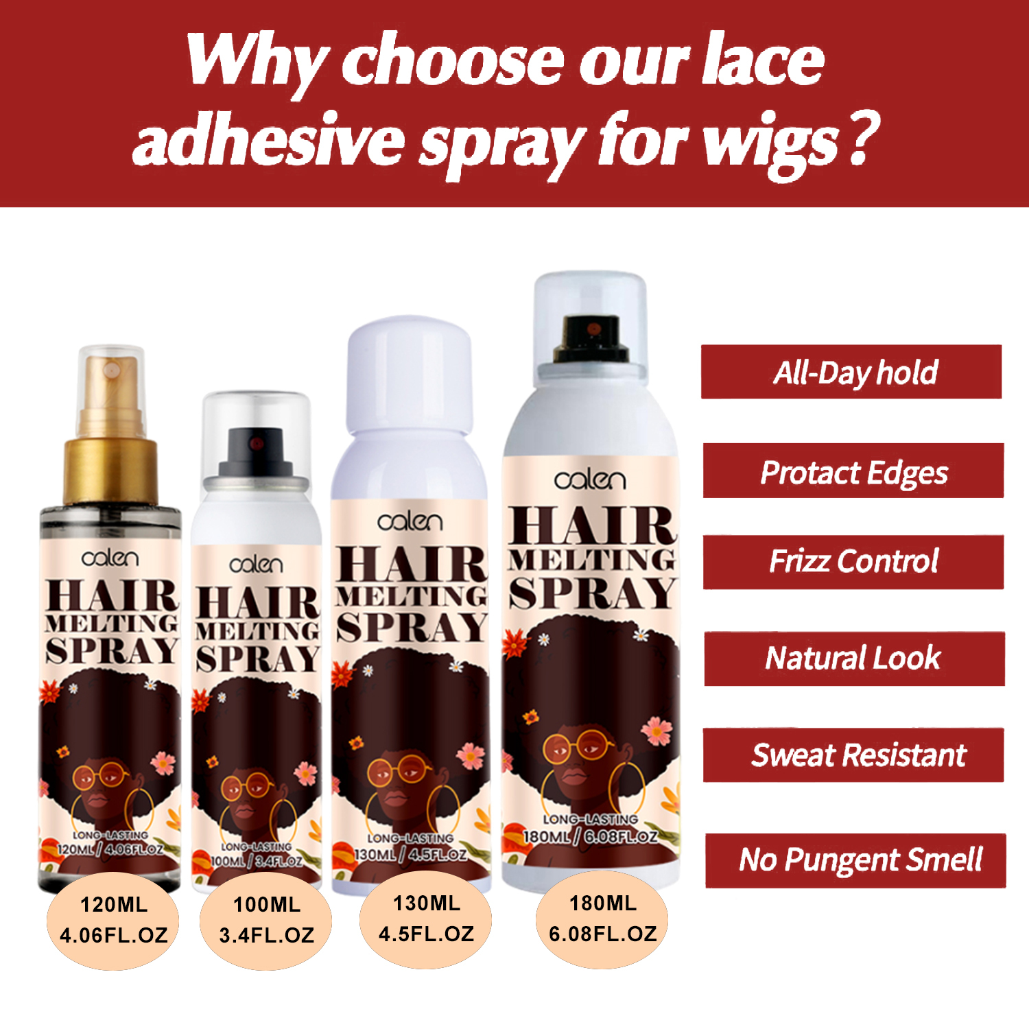 Luxfume Private Label 120ml Fast Drying Waterproof Lace Melting Aerosol Spray,oalen cosmetics