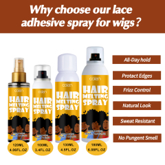 Oalen Private Label Quick Dry Hair Temporary Extreme Hold Wig Lace Adhesive Spray 4 Sizes,MY SHOP