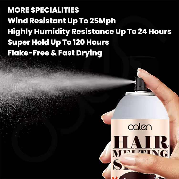 Luxfume Private Label 120ml Fast Drying Waterproof Lace Melting Aerosol Spray,oalen cosmetics
