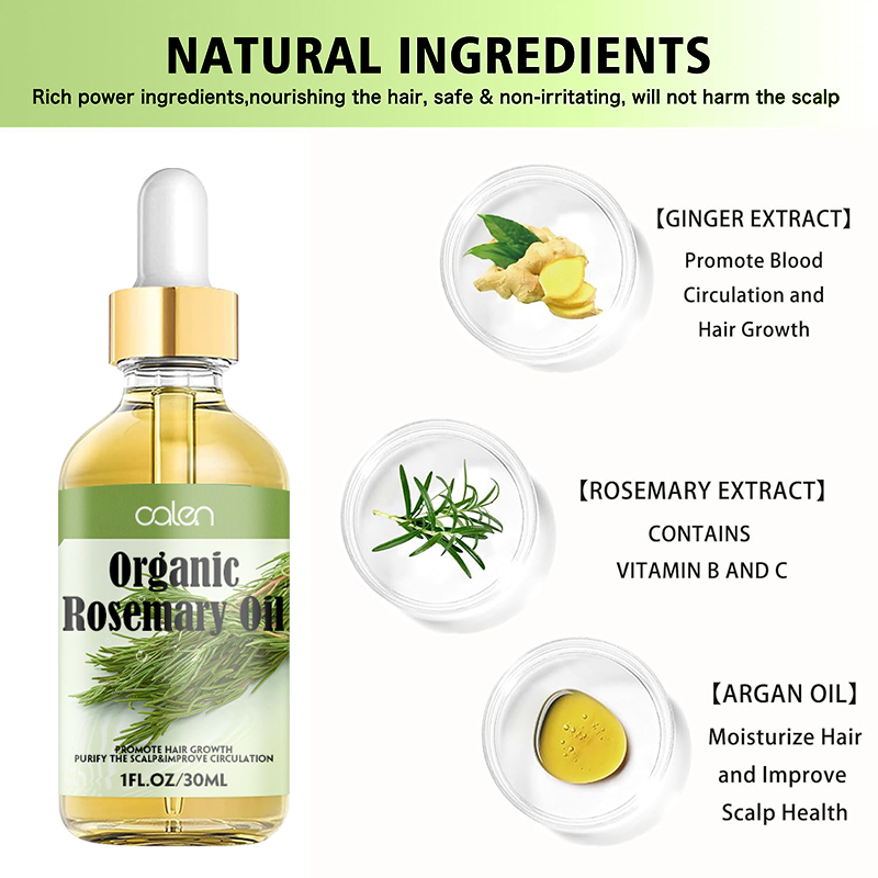 Luxfume Private Label Relieve Scalp Hair Regrowth Rosemary Hair Oil,oalen cosmetics