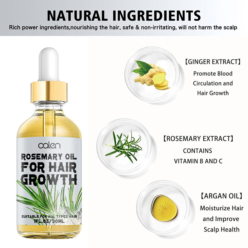 Oalen 30ML Wholesale Hair Growth Oganic Rosemary Oil,oalen cosmetics