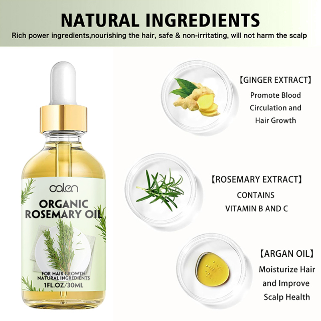 30ML Factory ODM OEM Improves Hair Texture Intensive Deep Treatment Rosemary Oil Hair,oalen cosmetics