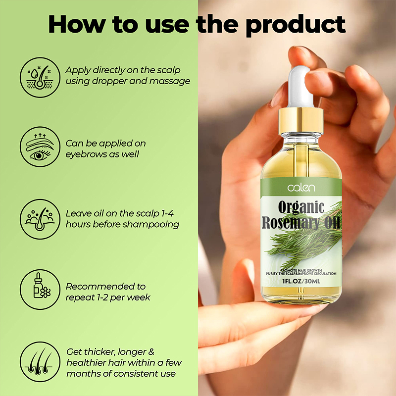 Luxfume Private Label Relieve Scalp Hair Regrowth Rosemary Hair Oil,oalen cosmetics