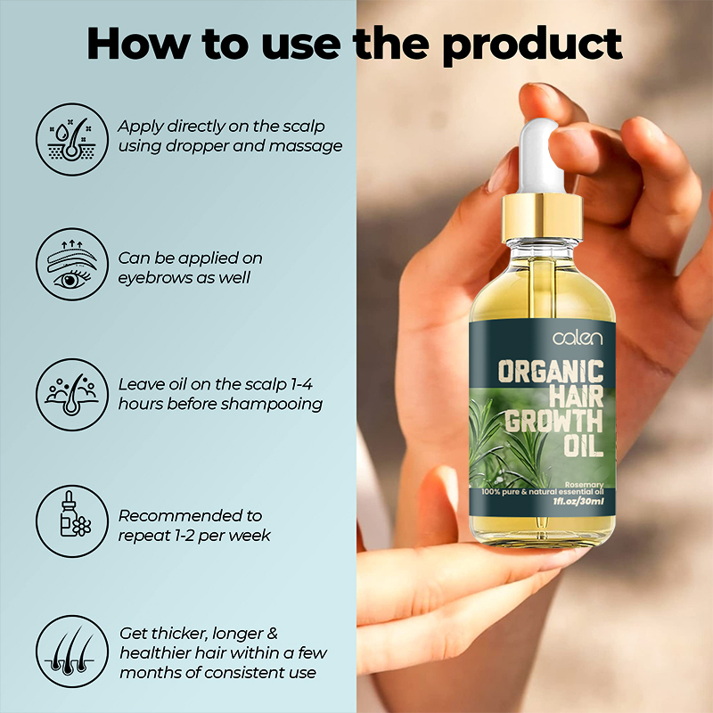 Luxfume 30ML Wholesale Private Label Promotes Hair Growth Antioxidant Oganic Rosemary Oil,oalen cosmetics