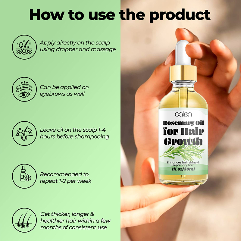 Oalen OEM Enhances Hair Dry Scalp Hair Growth Rosemary Oil,oalen cosmetics