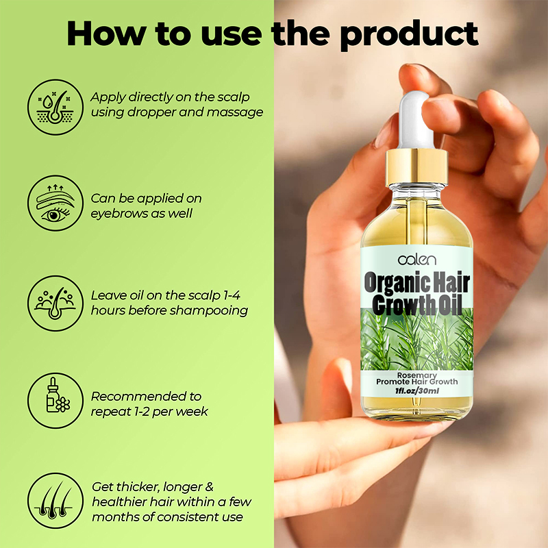 Oalen 30ML Factory ODM OEM Improves Hair Texture Intensive Deep Treatment Rosemary Oil,oalen cosmetics
