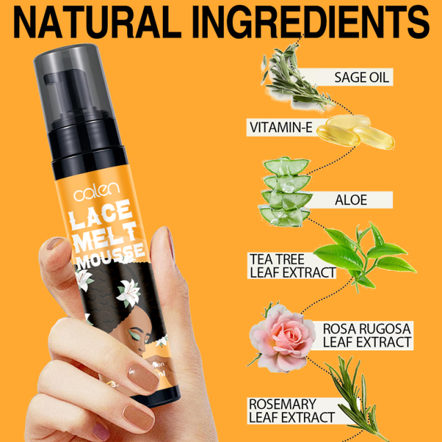 Luxfume Best Quality OEM Wig Hair Mousse 100ml Melt Glue Reducing Glue Mousse,oalen cosmetics