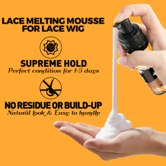 Luxfume Best Quality OEM Wig Hair Mousse 100ml Melt Glue Reducing Glue Mousse,oalen cosmetics