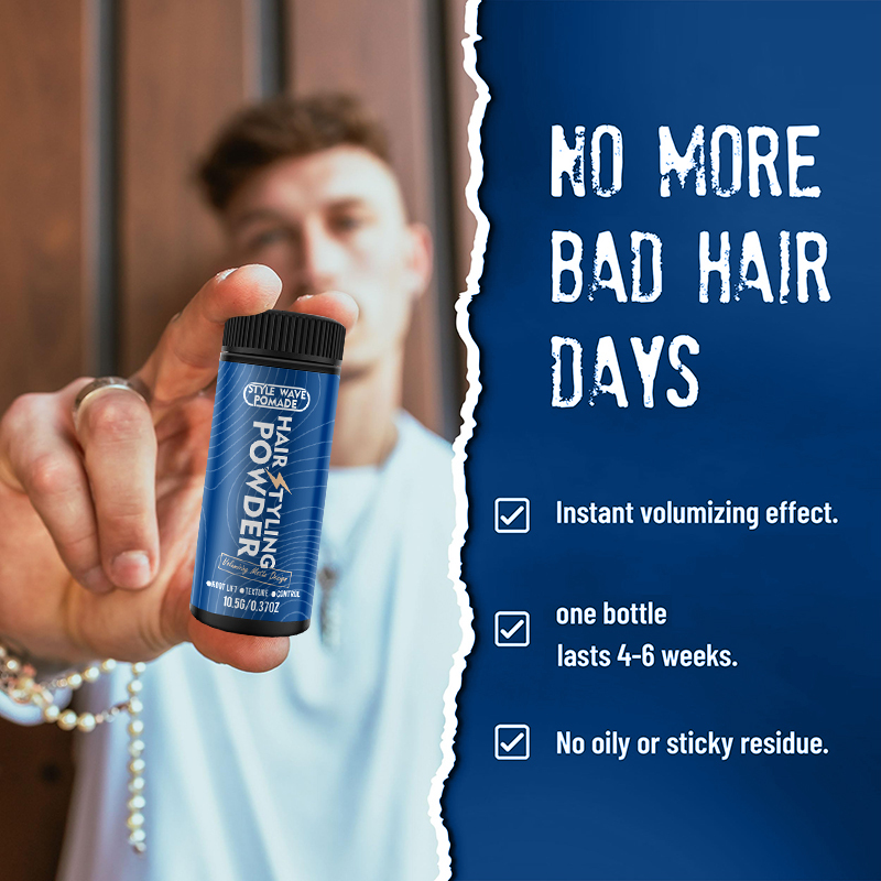 Style Wave Pomade Texturizing Long-lasting Hair Styling Powder,oalen cosmetics