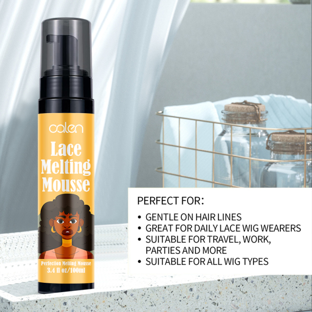 OALEN Custom Logo Control Fast Drying Lightweight Volumizing Lace Glue Melt Mousse,MY SHOP